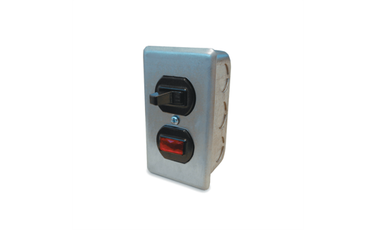 Picture of Manual Switch, Single Throw Wall Mount with Pilot Light, Up to 1/2HP, 120V