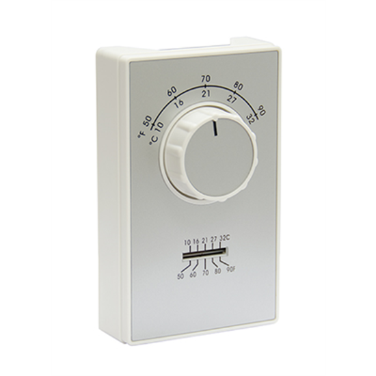 Picture of Heating / Cooling Line Voltage Thermostat (50-90 F Degrees)